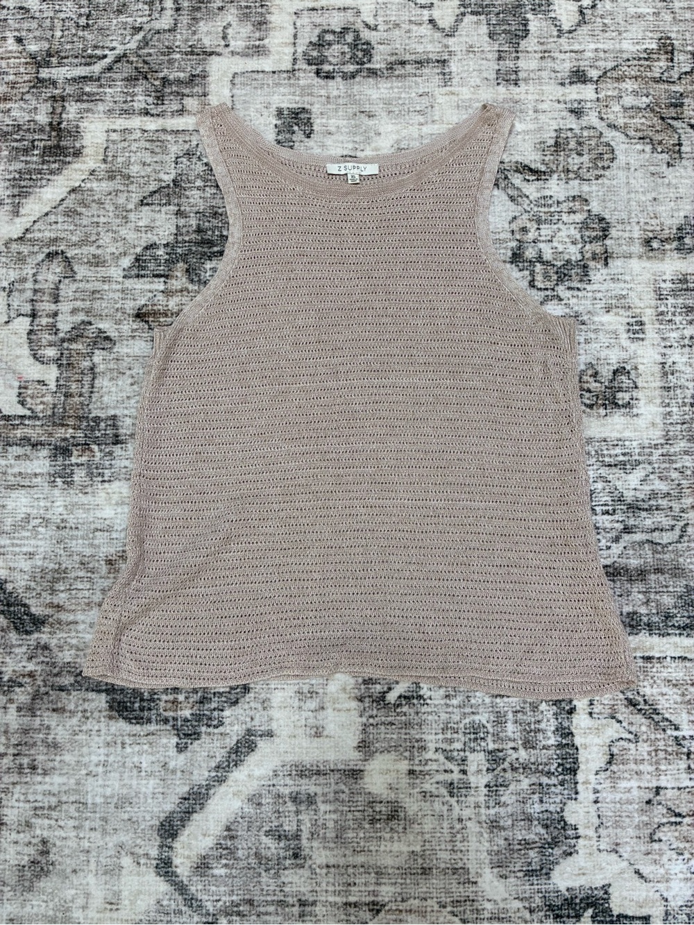 Z Supply Women's Knit Tank Top in Neutal Taupe